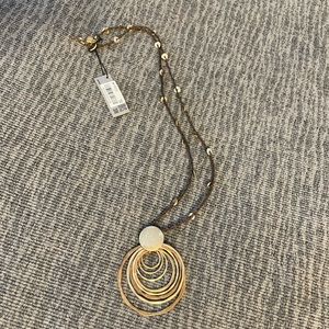 Robert Lee Morris gold and brown necklace